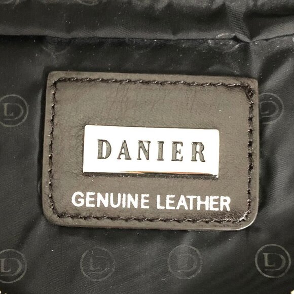 Danier Sleek Design Front Zip Leather Clutch Bag Chocolate Brown Sz OS NWT - Picture 7 of 9